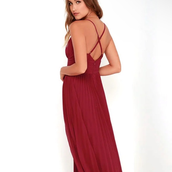 Soieblu Maroon/ Wine colored dress - Picture 8 of 9